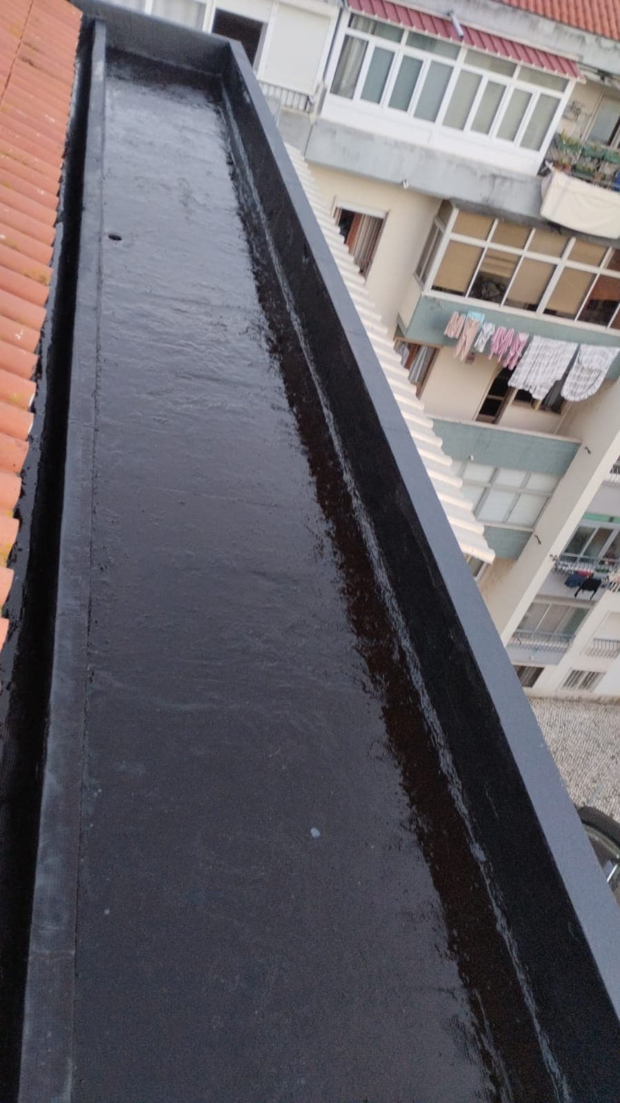 Terraço impermeabilizado em prédio em Lisboa
